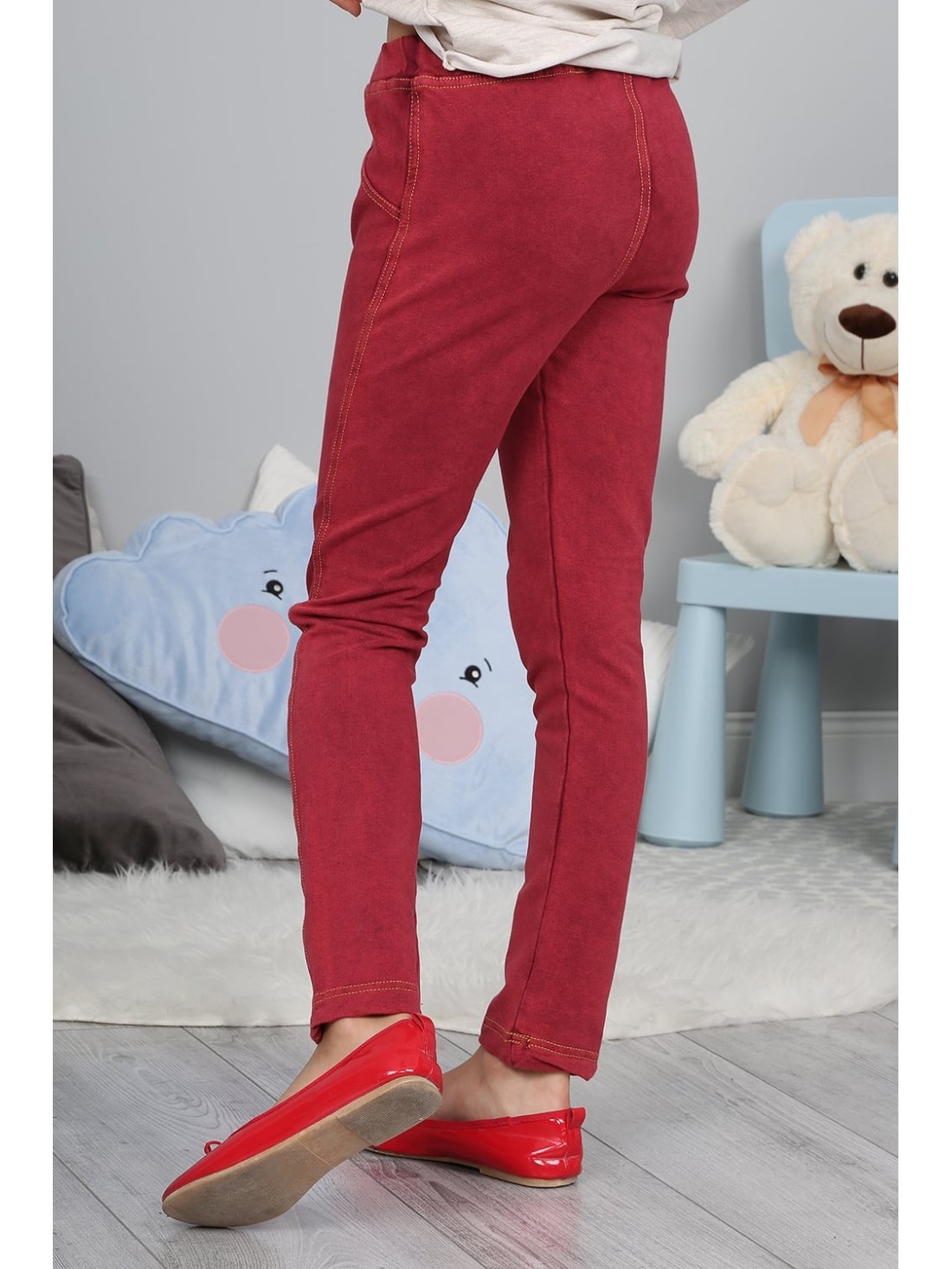 Burgundy Children\'s Trousers NDZ8012 - Online store - Boutique